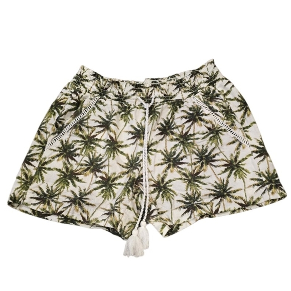 Briggs Tropical Palm Print Women's Shorts Size Small - Picture 1 of 6